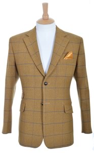 Classic Single Breasted 2 Button Tweed Jacket